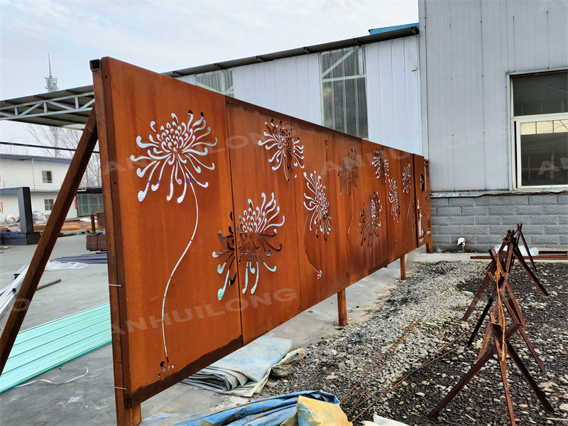 yard corten screens and shade panels manufacturer